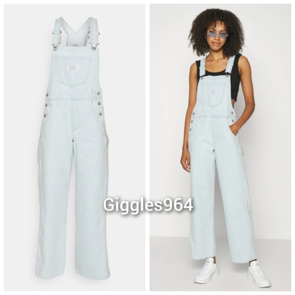 Levi's Carpenter Denim Utility Jean Overalls Light Wash - Picture 3 of 10